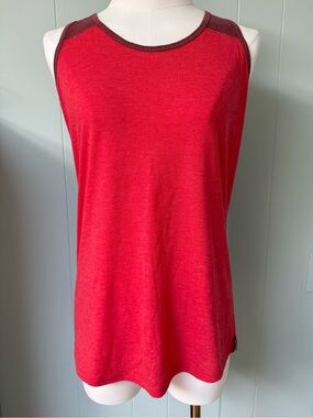 Patagonia Racerback Tank Top Coral Red Burgundy Organic Cotton TENCEL™ Size XS/S